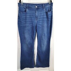 Old Navy Womens High-Rise Wow Flare Jeans Size 14